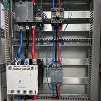 Armoire de commande de démarreur progressif à double moteur avec protection contre la perte de phase et les surcharges, protection IP55, 380V, triphasé, pour panneau de commande industriel