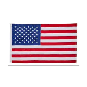 Huiyi Promotional Indoor And Outdoor Decoration 90X150Cm Flag Digital Printing Motorcycle Biker Rider Retro Usa Flag Flag