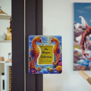 Ocean Series <b>Small</b> <b>Picture</b> <b>Frame</b> Ceramic Resin Refrigerator Magnet with Traditional Design Medium Magnetic Sticker Sheet Size - Product Image 1