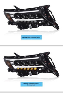 Nouveau style phare LED mise à niveau phares modifiés pour Toyota Prado 2018 prix bas de haute qualité - Product Image 3