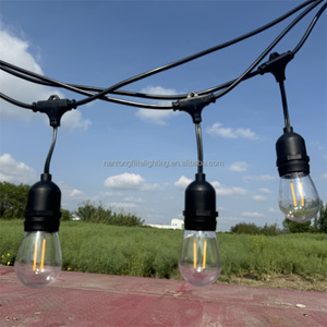 Guirnalda de Luces LED para Exteriores de 2700 2200 <span class=keywords><strong>Kelvin</strong></span>, 10 15 20 Metros, Personalizada, Resistente al Agua, Cadena de Luces Decorativas Conectables S14 - Product Image 2