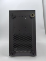 OEM ODM Casing komputer VGA 305mm dengan Strip lampu RGB 0.45mm Casing PC baja hitam & pendingin untuk server game kaca samping