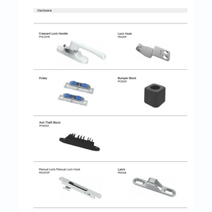 หน้าต่างบานเลื่อนแนวนอน PVC คุณภาพสูง ทันสมัย กันเสียง กระจกสองชั้น สำหรับห้องครัวและโครงการก่อสร้างบ้าน/วิลล่า - Product Image 5