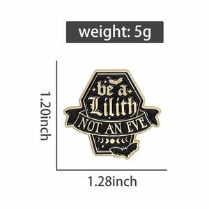 بيع بالجملة يكون ليليث اقتباس دبابيس المينا دبابيس مخصصة طية صدر السترة شارات حقيبة الظهر حقائب الظهر اكسسوارات المجوهرات هدية فكرة - Product Image 6