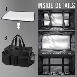 Bolsa organizadora de muestra gratis, bolsa de mano para ama de llaves, bolsa de herramientas para lavado de coches, kit de herramientas suaves, bolsas de lavado de coches, pulidor, Kit de detalles de coches - Product Image 3