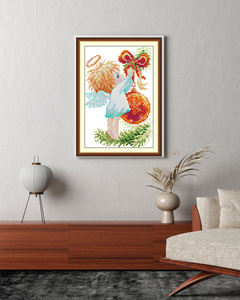 NKF Nuevo Kit <span class=keywords><strong>de</strong></span> Bordado <span class=keywords><strong>de</strong></span> <span class=keywords><strong>Punto</strong></span> <span class=keywords><strong>de</strong></span> <span class=keywords><strong>Cruz</strong></span> <span class=keywords><strong>de</strong></span> <span class=keywords><strong>Animales</strong></span> <span class=keywords><strong>de</strong></span> Santa Claus, Venta al por Mayor, Pedidos Personalizados al por Mayor, Kits <span class=keywords><strong>de</strong></span> Bordado Premium para Decoración del Hogar, para Minoristas y Tiendas <span class=keywords><strong>de</strong></span> Regalos - Product Image 1