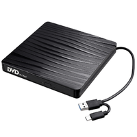 Quemador de unidad óptica portátil USB 3,0 tipo C, reproductor de CD RW, quemador de DVD, Unidad de Blu-ray externa, quemador de disco para ordenador portátil