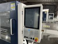 Machine de moulage par injection horizontale automatique tout électrique 200T à deux couleurs avec PLC et moteur pour surmoulage d'inserts bimatières