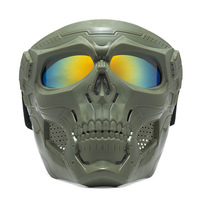 Masque de moto, lunettes de protection, masque de motocross, masque de course, masque de sport, casque tactique, matériau ABS, masque intégral, coupe-vent, anti-lumière