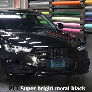 <span class=keywords><strong>Film</strong></span> d'emballage de voiture Piano noir sans bulles Autocollant de voiture <span class=keywords><strong>Film</strong></span> vinyle PET Décalcomanies Accessoires de voiture Décoration intérieure extérieure - Product Image 1