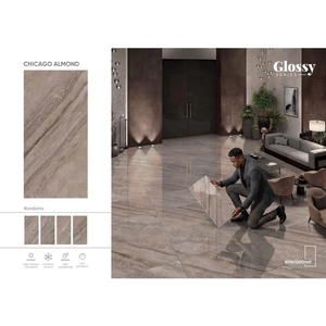 Azulejos de Porcelana con Aspecto de Mármol Crema Marfil, 600x1200mm, Pulidos y Esmaltados, Colección para Pisos y Paredes - Product Image 5