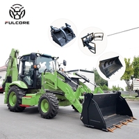 Livraison gratuite Chargeur diesel FULCORE 190 °   Capacité de creusement profond avec bras rotatif pour l'excavation de fondations sur chargeuse sur pneus