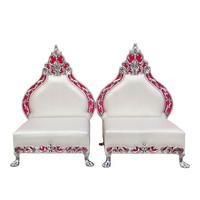Ensemble de chaises Mandap en aluminium élégantes, classiques, vintage et luxueuses pour mariages et décorations de mariage - Vente en gros professionnelle, faible MOQ, livraison rapide
