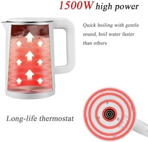 Electric Kettle Stainless Steel Temperature Control Keep Warm 2L Capacity Portable Fast Heating Customized Color Kitchen - Product Image 3