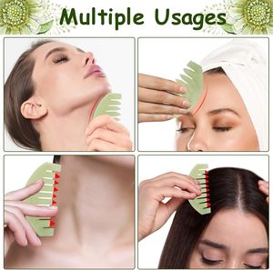 Stone Gua Sha Comb Traditional Massage Tool for <strong>Facial</strong> Manual Massager <strong>Acupuncture</strong> Therapy Trigger <strong>Point</strong> Treatment - Product Image 4