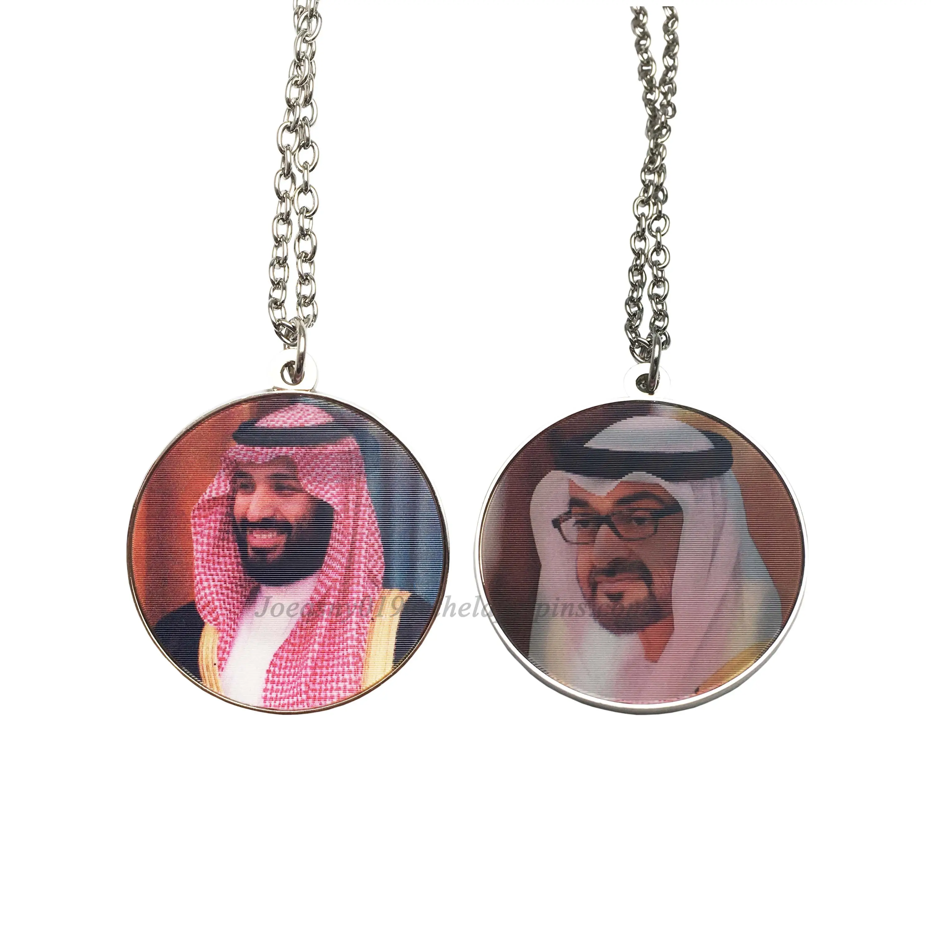 3D değiştirilebilir Mohammed bin Salman resim kolye