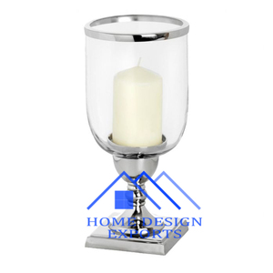 Portavelas con votivo de vidrio para decoraciones de boda Candelabros de aluminio para hoteles y restaurantes Decoración Best Seller - Product Image 2