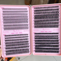 Kit de Cils en Grappes DIY en Gros, Réutilisables, Synthétiques, Effet Volume, Faux Cils Personnalisables, Emballage Luxe, Marque Privée