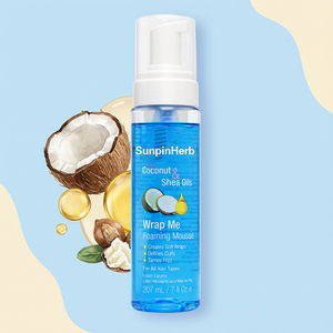 Mousse Espumoso para el Cabello con Aceites de Coco y Karité, Fijación Suave, Textura Ligera, No Grasoso, Sin Residuos Blancos - Product Image 6