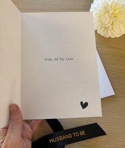 To My Wedding Day Card Diseño personalizado Impresión Regalo al por mayor Gracias Tarjetas de felicitación Boda con cinta de seda - Product Image 3