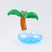 Fournisseur d'usine Logo personnalisé PVC plastique flotteur flottant gonflable boisson piscine porte-bouteille de vin fêtes cadeaux
