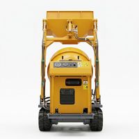 Camion malaxeur à béton tout-terrain certifié CE de 0,3 m3, mini véhicule de mélange de ciment sur chenilles, modèle hydraulique auto-chargeur MC300