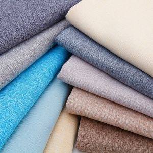 Linen Sofa Upholstery <b>Fabric</b> For Sofa Cover Cushion Tablecloth Pillow Soft Pack Engineering Decoration Cloth - Product Image 2