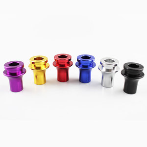Adaptateur de pommeau de levier de vitesse de voiture M10x1.5 en alliage d'aluminium rouge, diamètre 29 mm, hauteur 42 mm, ajustement universel - Product Image 3