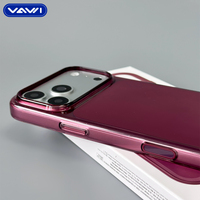 Coque de téléphone magnétique brillante en PC de haute qualité VAWI B410 pour iPhone 17 18 Pro Max, antichoc et tendance, protection pour téléphones