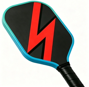 ไม้พายพิคเคิลบอล <span class=keywords><strong>EX89</strong></span> น้ำหนักเบา ทำจากคาร์บอนไฟเบอร์ ได้รับการรับรองจาก USAPA ลายสายฟ้าสีแดงบนพื้นหลังสีดำ สำหรับการเล่นระดับแข่งขัน - Product Image 2