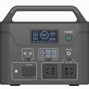 Estación de Energía de Respaldo de 600W, Inversor de Onda Sinusoidal Pura LiFePO4, Generador Solar Portátil para EE. UU./Reino Unido/UE, Almacenamiento de Energía de 606Wh para Uso Doméstico - Product Image 1