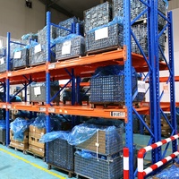 Système d'étagères de stockage en entrepôt à plusieurs niveaux pour palettes, rayonnage à palettes robuste pour entrepôt