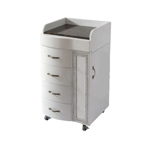 Bomacy <strong>White</strong> Wood Modern Luxury Salon Furniture <strong>Trolley</strong> for Hotel Use - Product Image 1