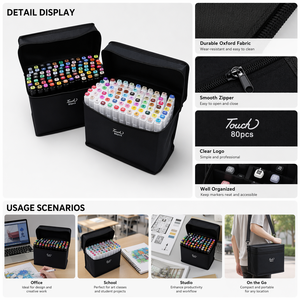 Touchfive T5- 30 Colori della Penna Della Spazzola marcatori Rifornimenti di Arte <span class=keywords><strong>per</strong></span> Manga Disegno <span class=keywords><strong>lettering</strong></span> calligrafia alcool Marcatori Set - Product Image 2