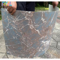 RCL 3D Argile Modifiée Intérieur Revêtement Mural Souple Pliable MCM Aspect Marbre Artificiel Flexible Panneaux de Pierre Extérieur Faux Carreau