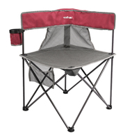 Fauteuils d'extérieur pliants portables pour le camping, chaises rembourrées avec structure en acier, chaises de plage, capacité 300 livres