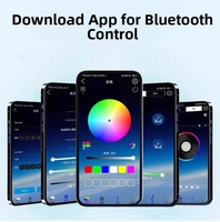 Bande lumineuse LED RGB intelligente à 360 degrés, contrôle par application, mode musique, dégradé de couleurs, pour salle de jeu, chambre, bar, décoration