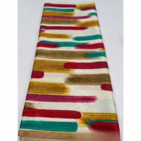 Tissu de dentelle en soie nigériane de haute qualité, 4 yards, tissu pour robe de mariée