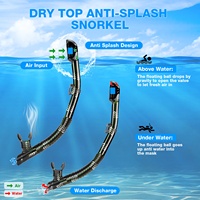 AQUADIVE équipement de plongée anti-buée kits de matériel de plongée masque de plongée avec tuba en silicone masque de plongée sous-marine ensemble