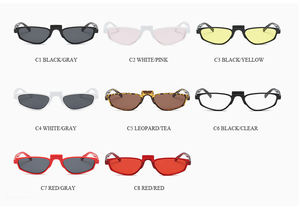 2022 красивые женские очки с принтом логотипа в стиле ретро, маленькие квадратные солнцезащитные очки - Product Image 5