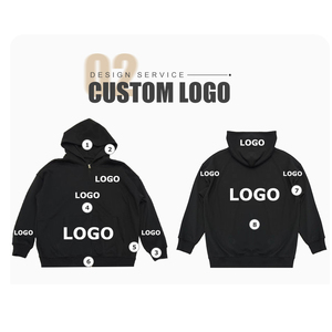 Biểu Tượng Tùy Chỉnh Người Đàn Ông Của Đầy Đủ Zip Pháp Terry Áo Mùa Đông Thời Trang Phố <span class=keywords><strong>100</strong></span>% Cotton Thêu Skull Màn Hình In Đồng Bằng Nhuộm - Product Image 5