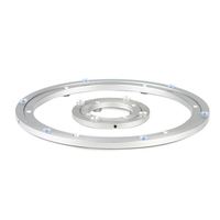 Aluminiumlegierung Marmor Massivholz Runder Tisch Glastisch Runder Drehbarer Esstisch Lazy Susan Tisch Drehplatte mit Kugellager