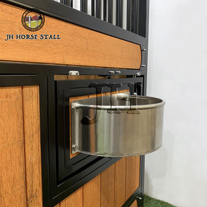 Pferdeausrüstung China-Lieferant Bambus-Holz Pferdestall-Systeme Einfache Installation Pferdebox-Frontpaneel mit Scharniertür - Product Image 3