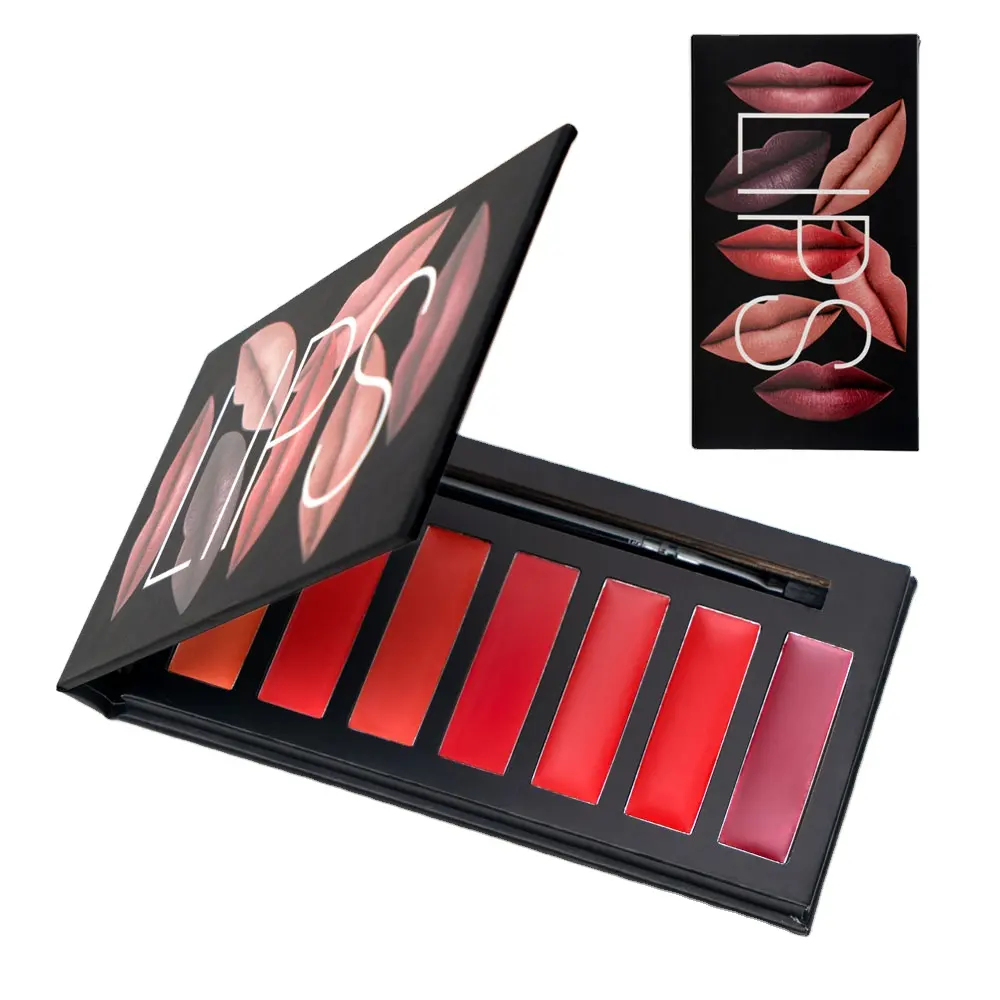 Nhãn Hiệu Riêng Mỹ Phẩm Vegan Trang Điểm Tùy Chỉnh OEM Biểu Tượng Của Bạn Matte Lipstick Palette Tùy Chỉnh Stick Sea Lady Của Đôi Môi Vẻ Đẹp Trang Điểm