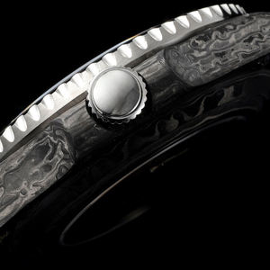 Article très vendu, montre à cadran pictographique arabe vert foncé, extrêmement légère, en fibre de carbone, montre de sport haut de gamme - Product Image 3