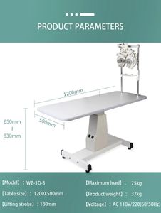 Lifting Oftálmico Versão Estendida Mesa Elétrica de Elevação WZ-3D-3 Usado para Computadores Instrumentos Médicos e <span class=keywords><strong>Auto</strong></span> Refratômetro - Product Image 6