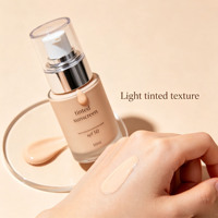 Crème solaire teintée SPF 50, marque privée, couvrance légère, correcteur de couleur, large spectre UV, hydratant, éclat naturel quotidien