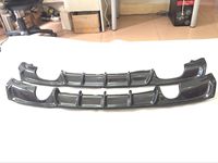 Diffuseur arrière en Fiber de carbone MP modifié pour BMW série 3 F30 F35 Sport Spoiler séparateur bilatéral simple sortie bilatéral Double sortie