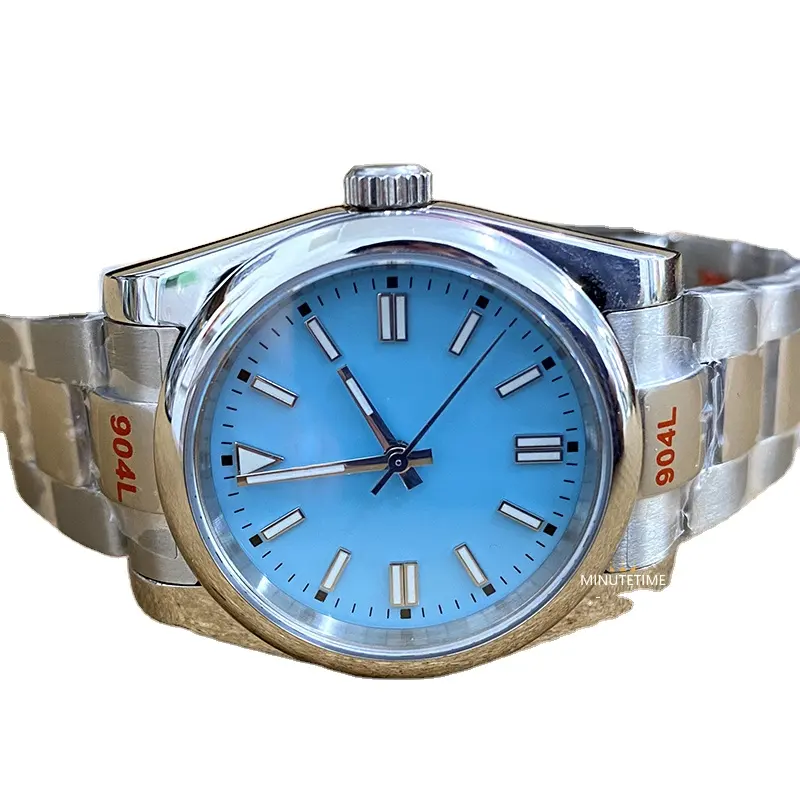 Watch For Men NH35 Movement 36MM 39MM Case Custom Made Logo Green Luminous Stainless Steel Automatic Mechanical Wristwatches