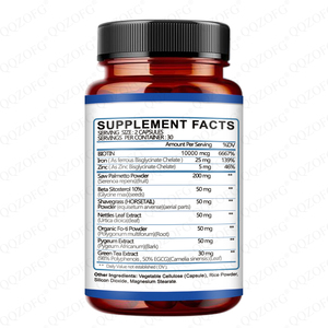 טבעוני בריא צמיחת שיער חזקה שיער ויטמינים קפסולות נשירת שיער תוספת dht חוסם עם ביוטין ראה palmetto למבוגרים - Product Image 2